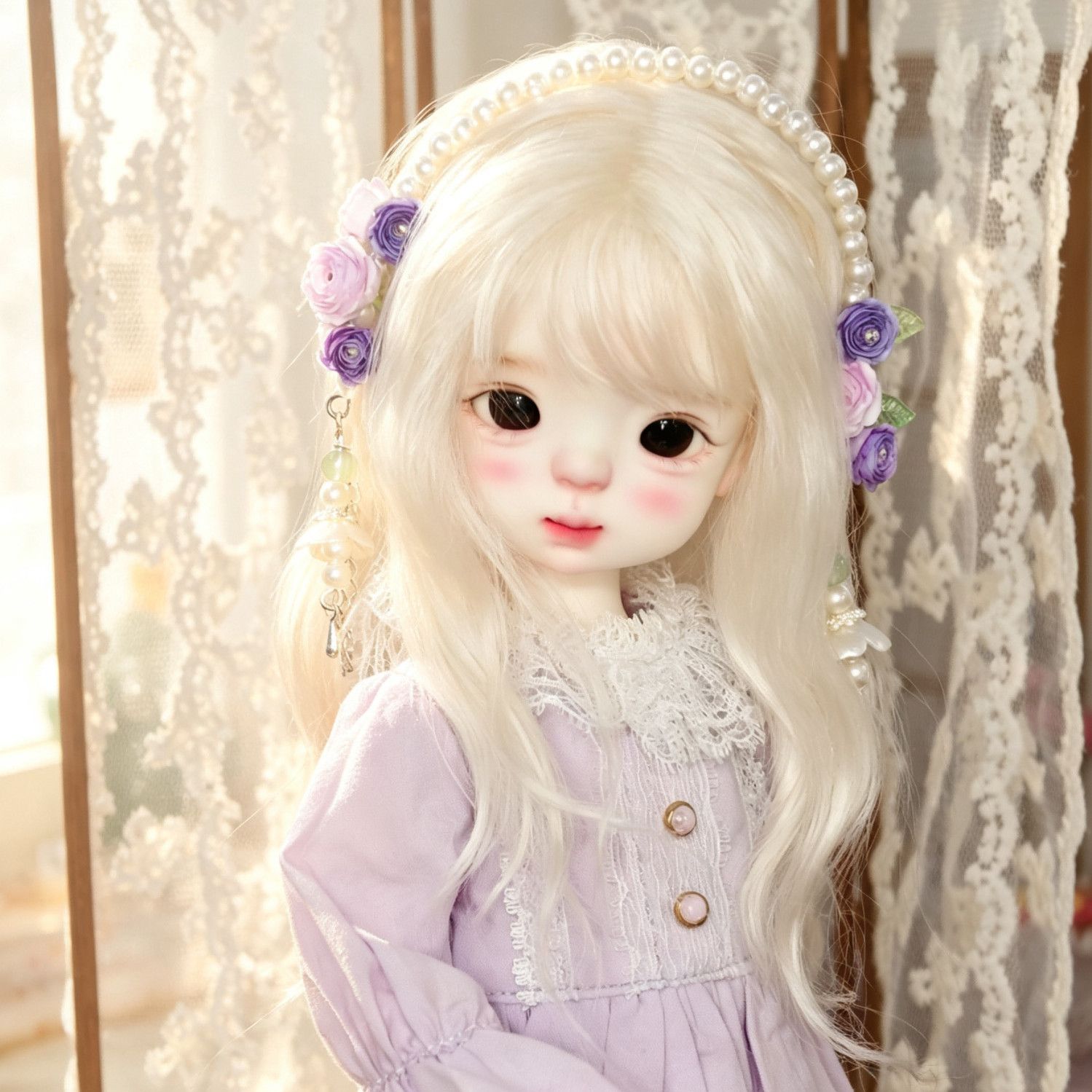 Hand Made Pearl Flower Doll He - đánh giá và giá Vintage Collectible And Vintage Dolls