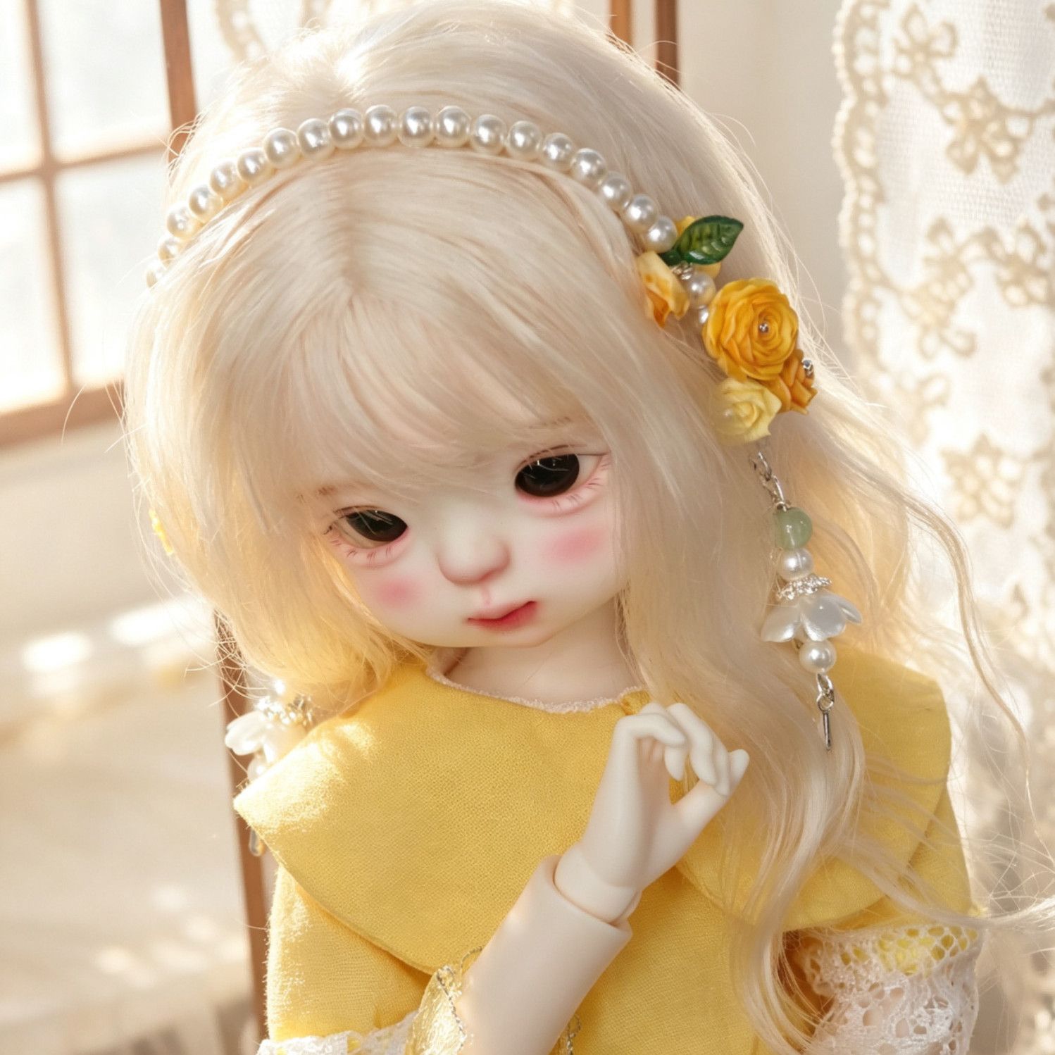 Hand Made Pearl Flower Doll He - đánh giá và giá Vintage Collectible And Vintage Dolls
