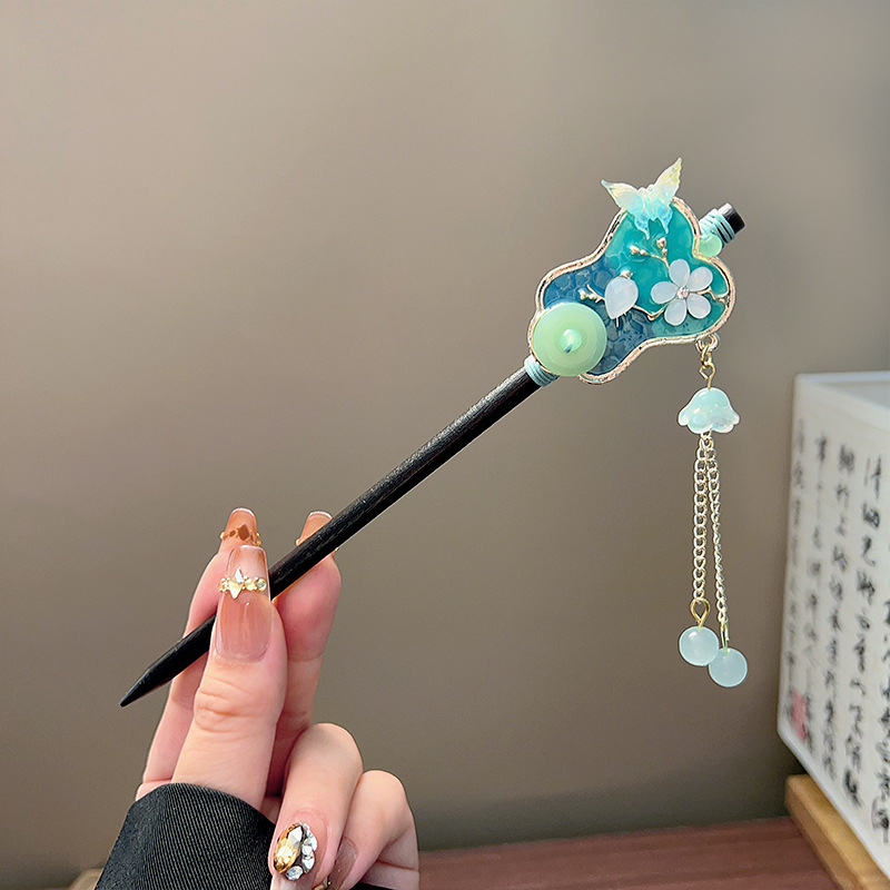 Classic Tassel Hair Stick Blac - đánh giá và giá Vintage Collector